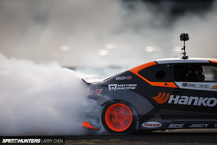 Scion TC Drift Smoke HD, cars, smoke, drift, scion, tc, HD wallpaper
