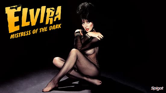 póster de película, George Spigot, Spigot, Elvira, Elvira Mistress of the Dark, Fondo de pantalla HD HD wallpaper