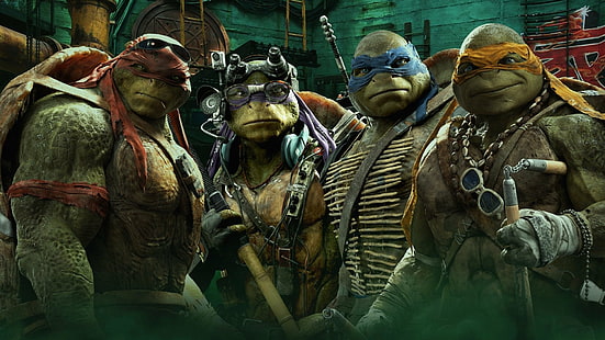 Teenage Mutant Ninja Kaplumbağaları, Donatello (TMNT), Leonardo (TMNT), Michelangelo (TMNT), Raphael (TMNT), HD masaüstü duvar kağıdı HD wallpaper