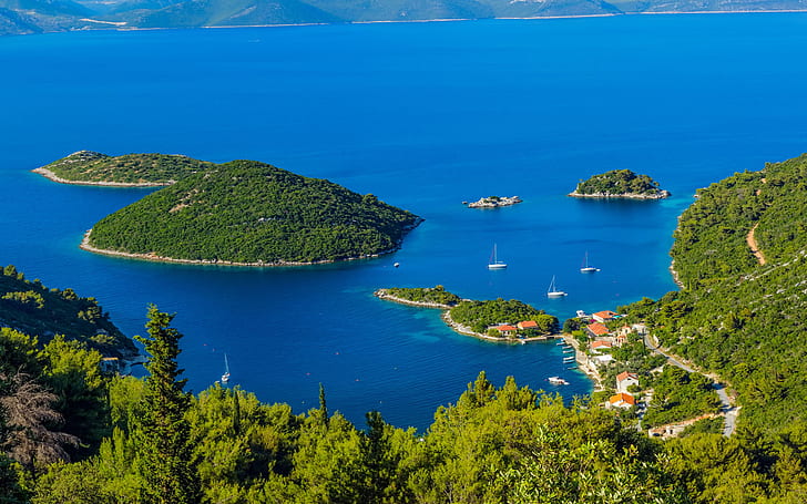 Nacionalni Park Mlet Mer Adriatique Croatie Hd Fond d'écran, Fond d'écran HD