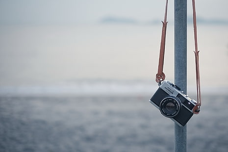 schwarze und graue Spiegelreflexkamera, Olymp, Fotokamera, Kamera, HD-Hintergrundbild HD wallpaper