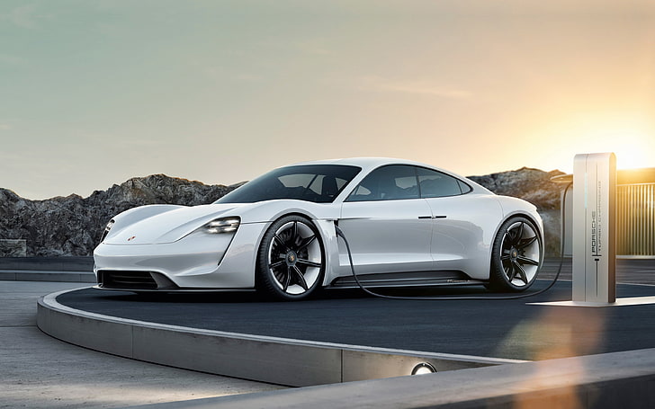 Porsche Mission E New Energy Electric Vehicle, HD wallpaper