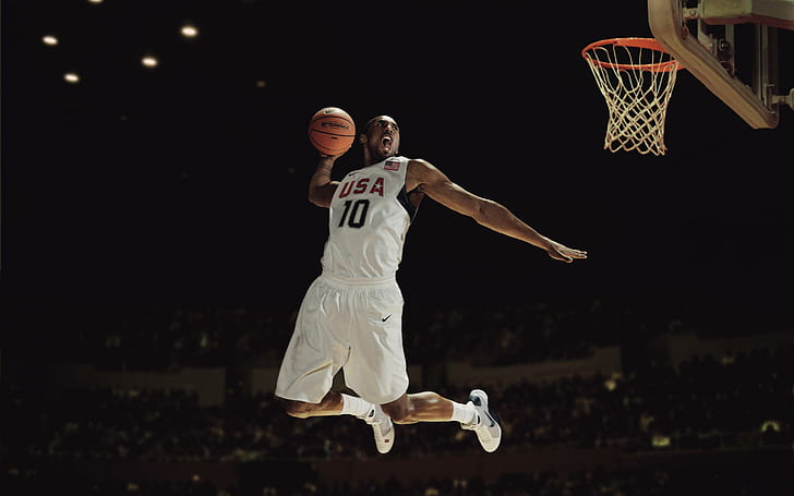 Kobe Bryant, baloncesto, Estados Unidos, equipo, Kobe Bryant, baloncesto, equipo, Fondo de pantalla HD