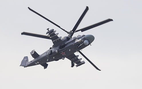 군사 헬리콥터, Kamov Ka-52 악어, 헬리콥터, Kamov Ka-52, HD 배경 화면 HD wallpaper