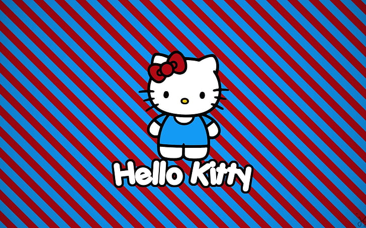 Hello Kitty, cat, brand, kids, pink, HD wallpaper