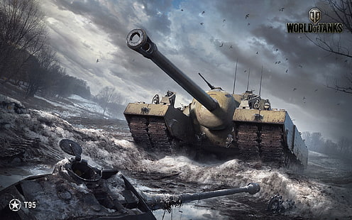 ملصق عالم الدبابات ، دبابة ، عالم الدبابات ، T95 ، ألعاب الحرب، خلفية HD HD wallpaper