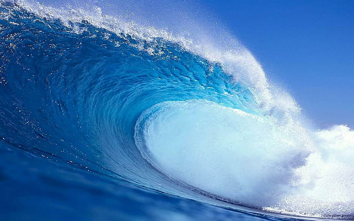 Большая океанская волна, природа, океан, волна, HD обои