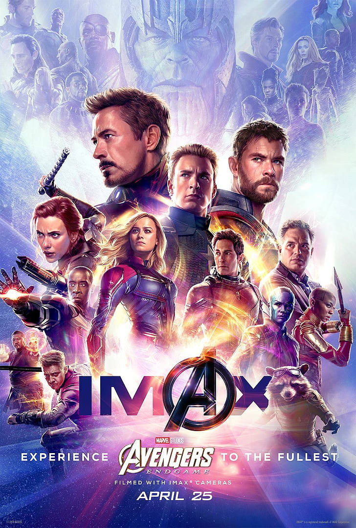 Avengers Endgame, Marvel Cinematic Universe, Marvel Comics, affiche de film, Fond d'écran HD, fond d'écran de téléphone