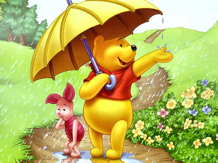 Winnie The Pooh and Piglet digital wallpaper, TV Show, Winnie The Pooh, HD wallpaper