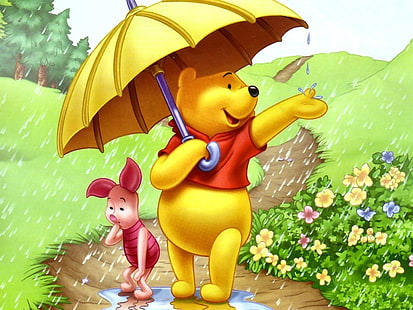 Winnie The Pooh ve Piglet dijital duvar kağıdı, TV Şovu, Winnie The Pooh, HD masaüstü duvar kağıdı HD wallpaper