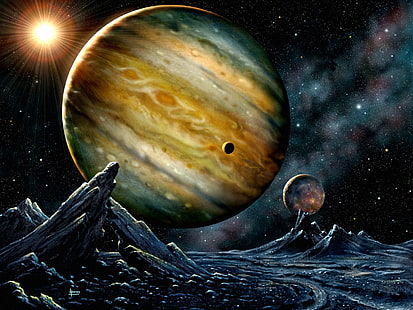 Jupiter Space Wallpaper Bilder för skrivbordsunderlägg helt gratis, HD tapet HD wallpaper