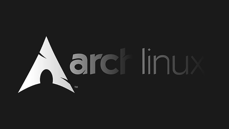 Arch Linux, GNU, Linux, монохромен, HD тапет