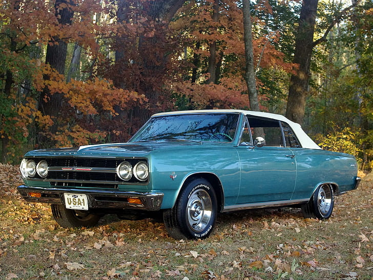 1965 Chevy Malibu, Chevrolet, Cabrio, Vintage, Chevy, Klassiker, 1965, Antik, Malibu, Autos, HD-Hintergrundbild