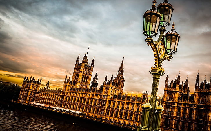 Istana Westminster London, Istana Westminster, London, Wallpaper HD