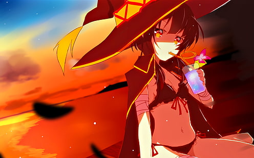 Anime, KonoSuba - Gottes Segen für diese wunderbare Welt !!, Megumin (KonoSuba), HD-Hintergrundbild HD wallpaper
