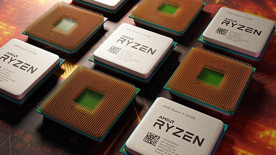 AMD, Chips, RYZEN, HD-Hintergrundbild HD wallpaper