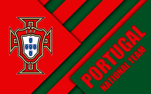 Футбол, сборная Португалии по футболу, эмблема, логотип, Португалия, HD обои HD wallpaper