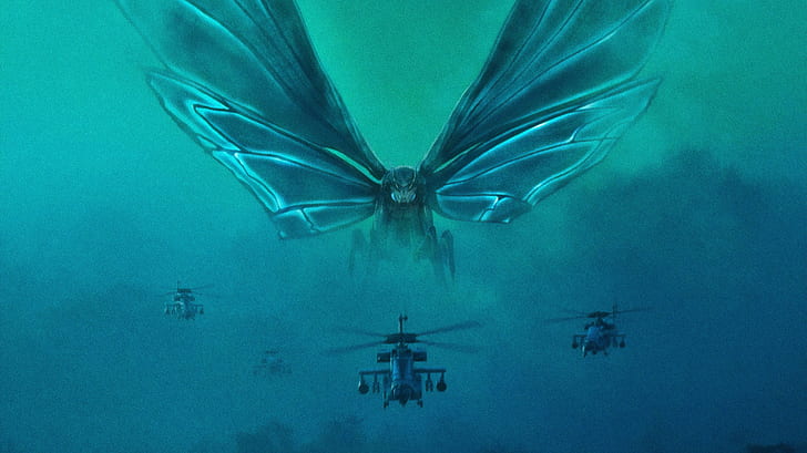 괴물의 Mothra Godzilla 왕, HD 배경 화면