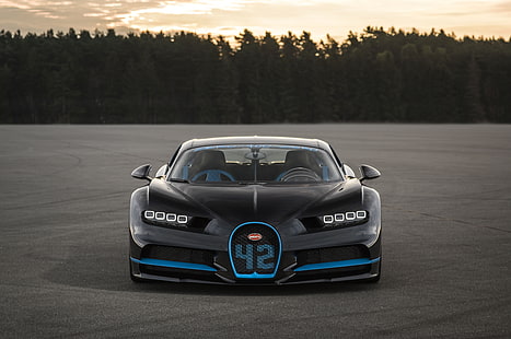 5 km, Bugatti Chiron, hypercar, Fond d'écran HD HD wallpaper