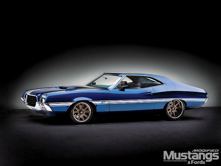 1972, classic, ford, hot, muscle, rod, rods, torino, HD wallpaper