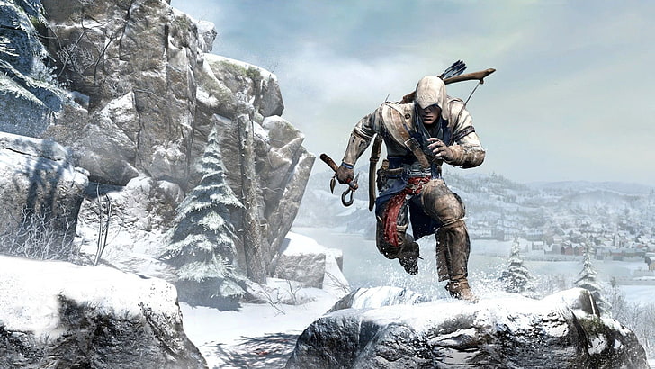 Assassin's Creed III, Connor Kenway, American Revolution, video games, HD wallpaper