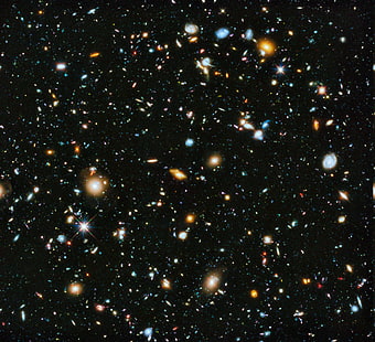 Raum Sterne Galaxie Deep Space Hubble Deep Field, HD-Hintergrundbild HD wallpaper