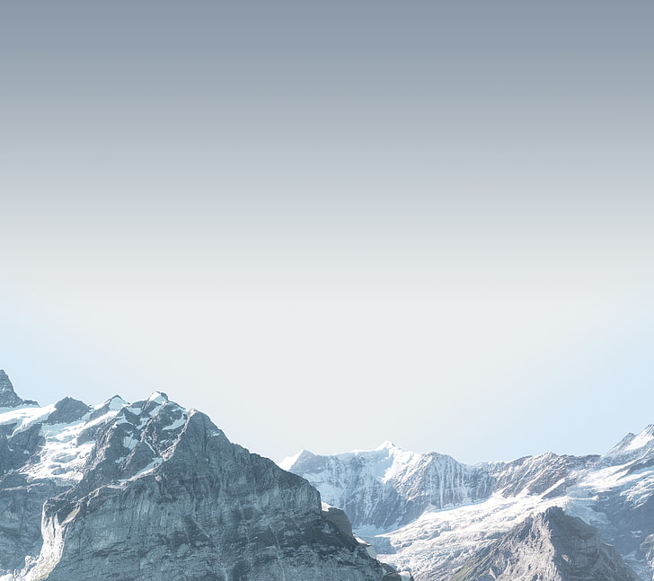 weißer Berg, der Himmel, Landschaft, Berge, Android Hintergrundbild, Stock Wallpaper, LG G3, HD-Hintergrundbild