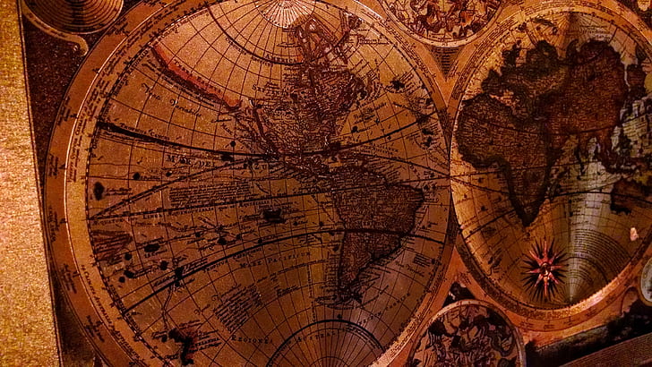 15世紀、地図、古い、世界、 HDデスクトップの壁紙