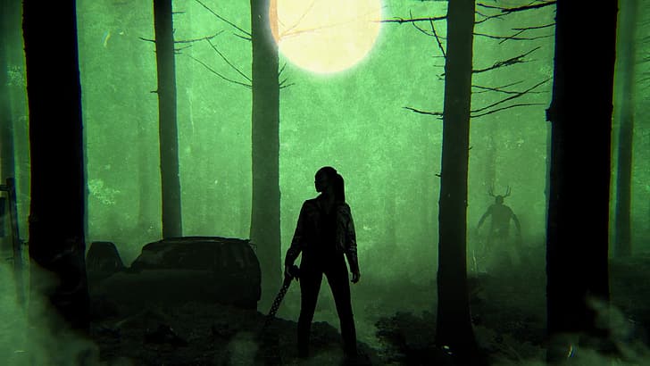 страхувайте се от ходещите мъртви, зелено, Алиша Кларк, ftwd, просто, минимализъм, зомбита, The Walking Dead, HD тапет