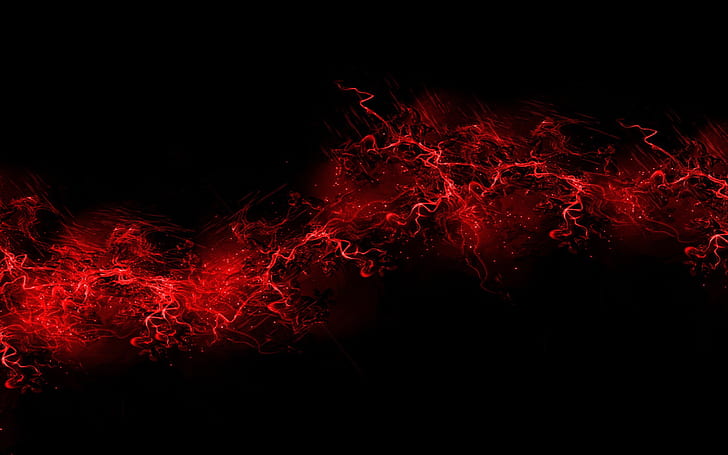 خلفية سوداء اللون الأحمر انفجار دهان انفجار 7462560 × 1600، خلفية HD