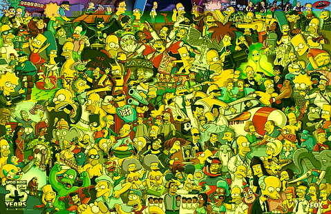 Симпсоны Гомер Симпсон Барт Симпсон, HD обои HD wallpaper