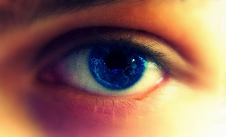 eyes, world, blue eyes, face, people, HD wallpaper