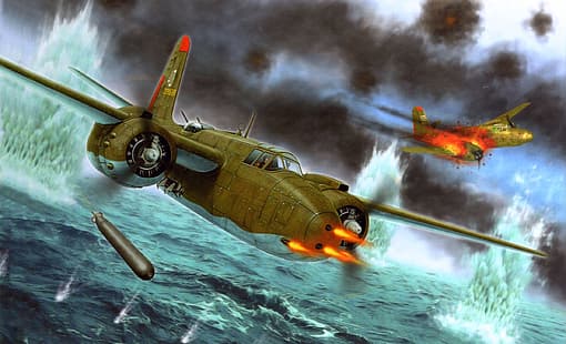 สงครามโลก สงคราม สงครามโลกครั้งที่สอง ทหาร เครื่องบินทหาร อากาศยาน เครื่องบิน เครื่องบินทิ้งระเบิด สหรัฐอเมริกา กองทัพอากาศ กองทัพอากาศสหรัฐฯ Douglas A-20 Havoc Boxart งานศิลปะ รัสเซีย สหภาพโซเวียต ตอร์ปิโด เครื่องบินทิ้งระเบิดตอร์ปิโด, วอลล์เปเปอร์ HD HD wallpaper