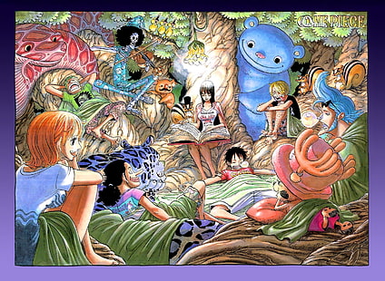 Peinture One Piece, One Piece, Brook, Roronoa Zoro, Nami, Usopp, Nico Robin, Sanji, Monkey D.Luffy, Tony Tony Chopper, Franky, Fond d'écran HD HD wallpaper