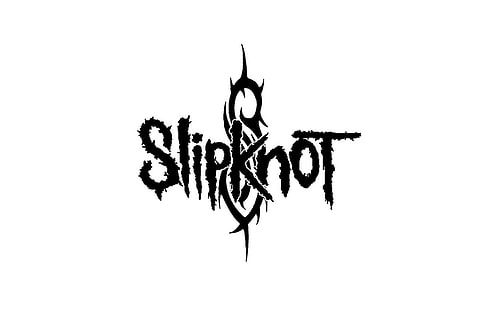 Slipknot, znak, symbol, czcionka, tło, Tapety HD HD wallpaper