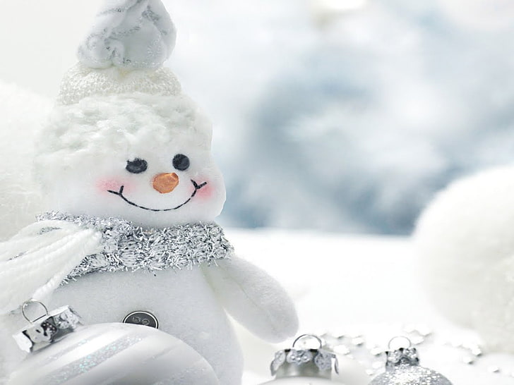 Snowmen Melt My Heart, snowman illustration, Festivals / Holidays, Christmas, festival, holiday, HD wallpaper