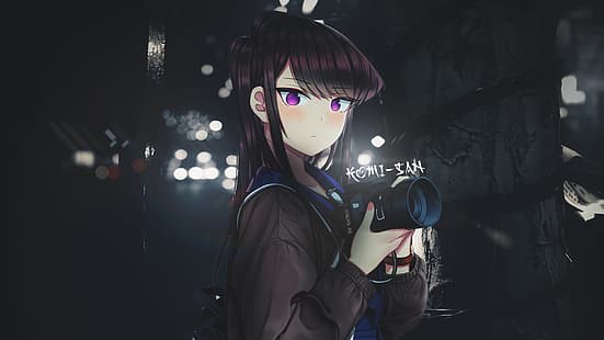 Komi-san wa, Comyushou desu., Anime-Mädchen essen, HD-Hintergrundbild HD wallpaper
