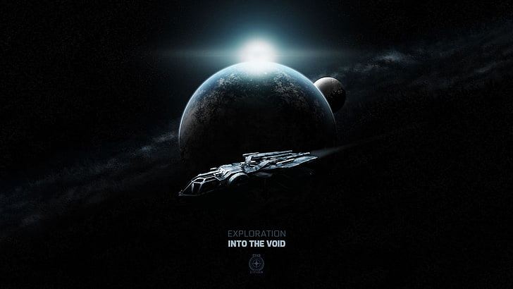 Плакат „Изследване в празнината“, космос, космически кораб, Star Citizen, HD тапет