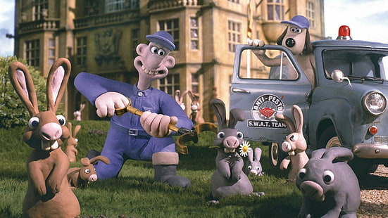 Film, Wallace & Gromit: Kutukan Kelinci-Kelinci, Wallpaper HD HD wallpaper