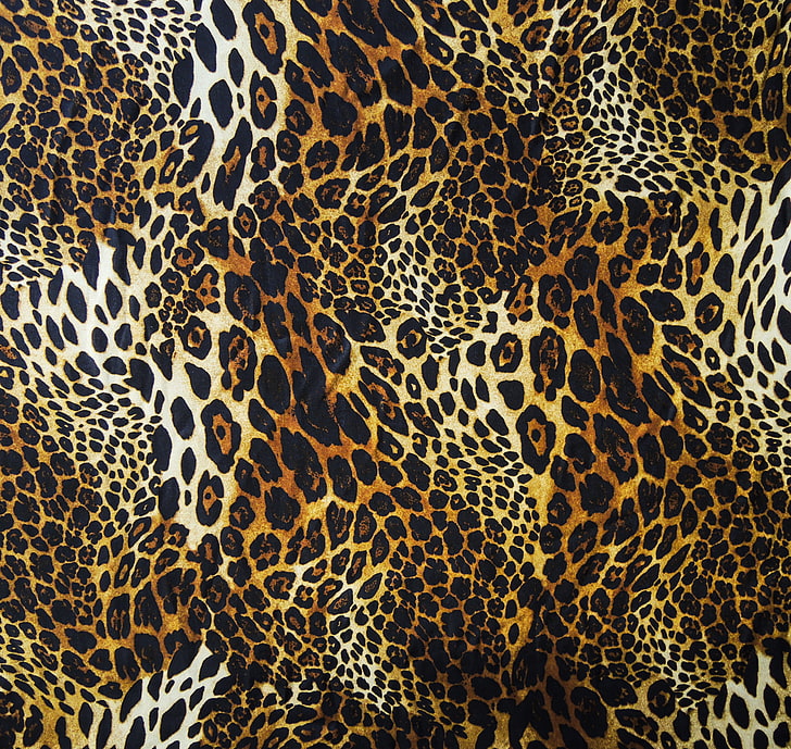 textile imprimé léopard marron, noir et beige, laine, léopard, peau, fourrure, texture, Fond d'écran HD