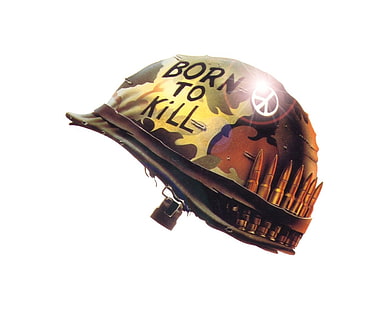 Nascido para Matar capacete militar, Filme, Full Metal Jacket, HD papel de parede HD wallpaper