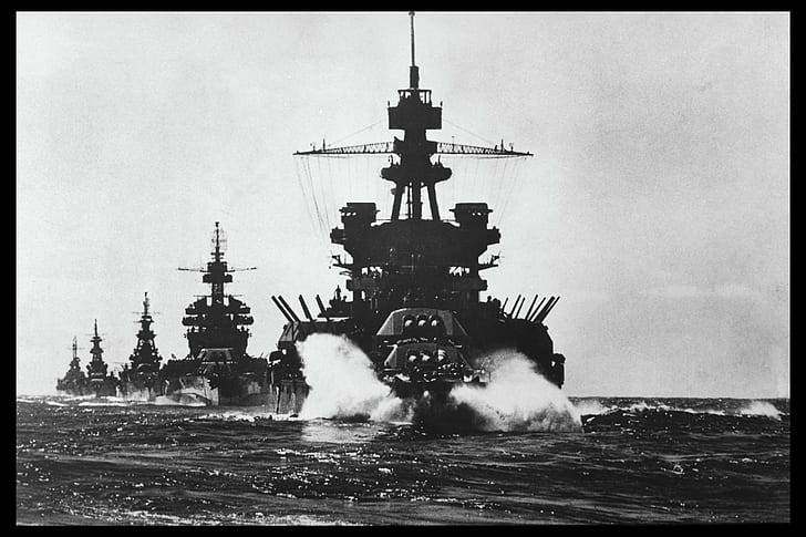 World War II, ship, war, HD wallpaper