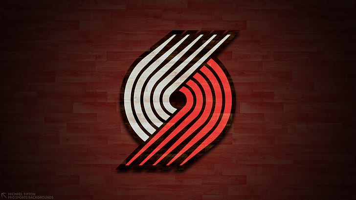 Bola Basket, Portland Trail Blazers, Logo, NBA, Wallpaper HD