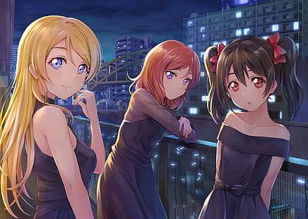 Anime, Liebe Leben !, Eri Ayase, Maki Nishikino, Nico Yazawa, HD-Hintergrundbild HD wallpaper