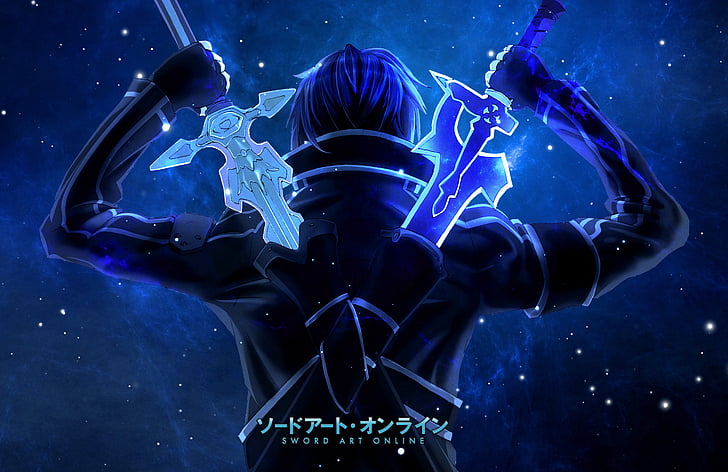 Sword Art Online, Kazuto Kirigaya, Kirito (Sword Art Online), HD tapet
