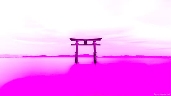 Shinto, Jepang, gelombang uap, LoFi, Wallpaper HD HD wallpaper