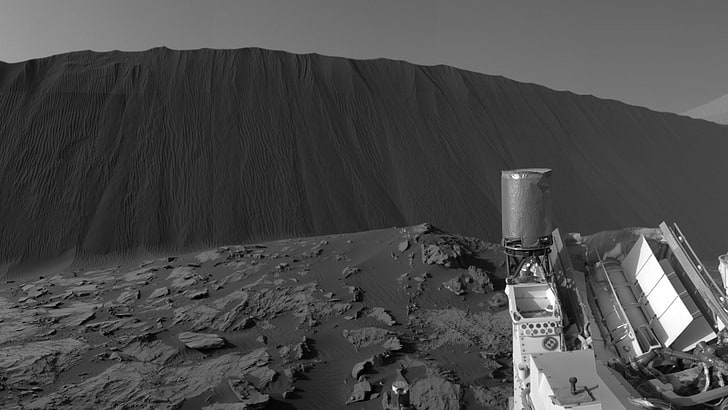planète, dunes, Mars, NASA, le Rover, Curiosity, Fond d'écran HD