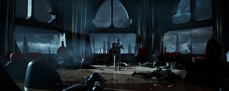Jedi-Tempel, dunkel, Star Wars, Klon-Soldat, Coruscant, Ordnung 66, HD-Hintergrundbild HD wallpaper