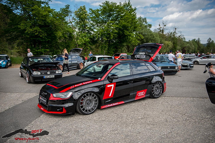 tuning, Volkswagen, Audi, samochód, worthersee, Audi RS3, Tapety HD