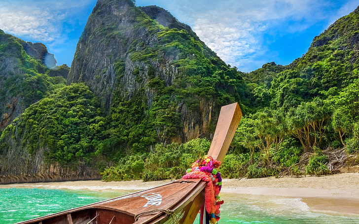 피피섬 아시아-풍경 고품질 월페이퍼, HD 배경 화면